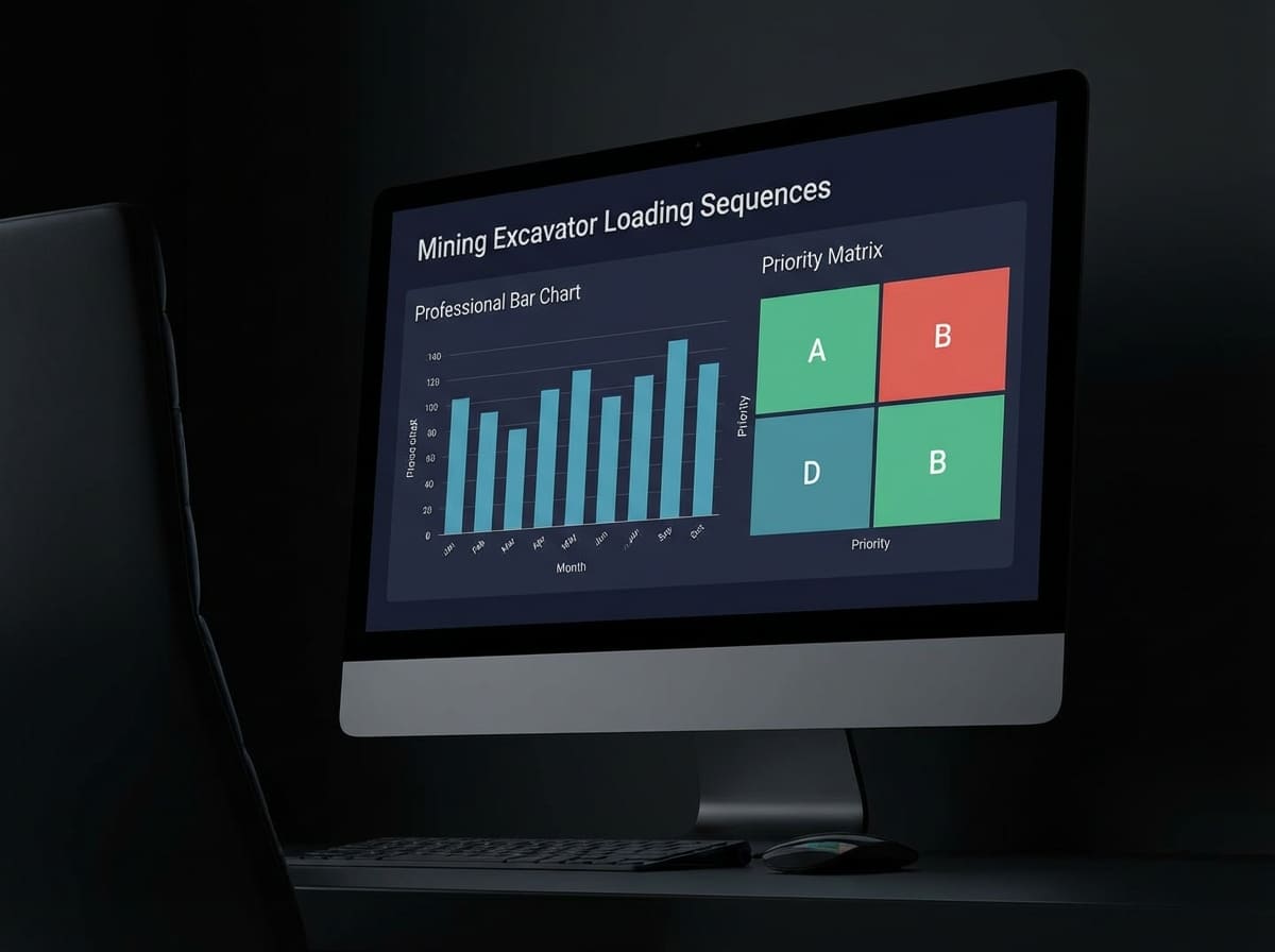 Диаграмма приоритетов загрузки экскаваторов и распределения самосвалов по зонам